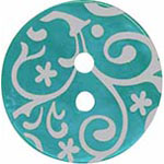 Elan 66 8120Z Teal Button (2/card) .75"/20 mm